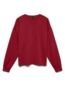 Vero Moda Bluza w kolorze czerwonym rozmiar: L. Czerwone bluzy Vero Moda, l, bez wzorów, bez kaptura. Za 109,95 zł.