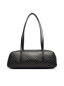 Calvin Klein Torebka Emblem Aop Bauletto LV04F3585G Czarny. Czarne torebki klasyczne Calvin Klein, bez wzorów, ze skóry, bez dodatków. Za 529,99 zł.