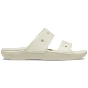 Japonki Crocs Classic, Dla obu płci. Brązowe klapki Crocs, bez wzorów, z materiału, bez obcasa. Za 118,99 zł.