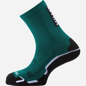 Skarpety do biegania w terenie Millet Intense Mid Socks Czarny. Zielone skarpetki Millet, bez wzorów, z tkaniny. Za 99,00 zł.