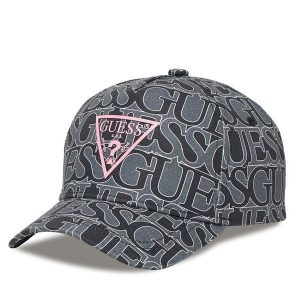 Czapka z daszkiem Guess. Szare czapki Guess, z aplikacjami. Za 119,99 zł.
