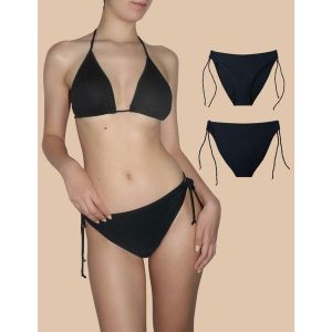 Bikini strój kąpielowy TEEN brazylijskie bikini menstruacyjne Bimba 2-pak. Czarne bikini Anaissa, bez wzorów, z poliamidu. W wyprzedaży za 300,00 zł.