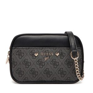 Torebka Guess. Czarne listonoszki Guess, z aplikacjami, bez dodatków. Za 219,99 zł.