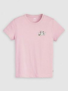 Levi's Koszulka w kolorze jasnoróżowym rozmiar: S. Różowe bluzki Levi's®, s, bez wzorów, z bawełny, bez kołnierzyka, bez ramiączek. Za 65,69 zł.