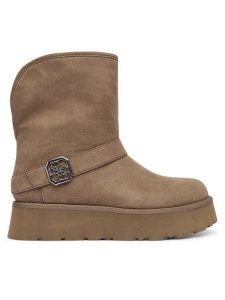 Guess Śniegowce FLFDOL ESU10 Brązowy. Brązowe buty zimowe Guess, z materiału, bez obcasa, bez zapięcia. Za 579,99 zł.