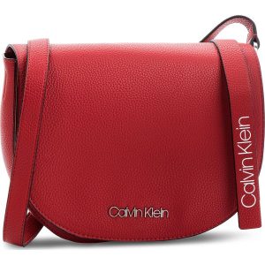 Torebka CALVIN KLEIN - Neat Medium Saddle K60K604408 626. Czerwone listonoszki marki Calvin Klein, ze skóry ekologicznej. Za 549,00 zł.