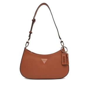 Torebka Guess. Brązowe torebki klasyczne Guess, z aplikacjami, bez dodatków. Za 329,99 zł.