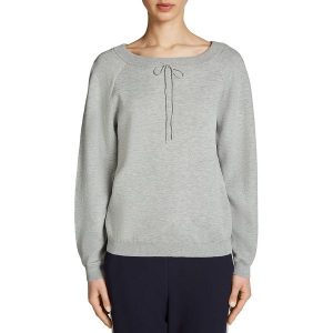 Sweter w kolorze szarym. Swetry klasyczne marki Oui. W wyprzedaży za 198,95 zł.