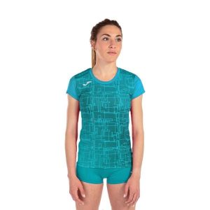 Koszulka do biegania damska Joma Elite VIII. Niebieskie bluzki JOMA, xs, bez wzorów, sportowe, bez kołnierzyka, bez ramiączek. W wyprzedaży za 95,10 zł.