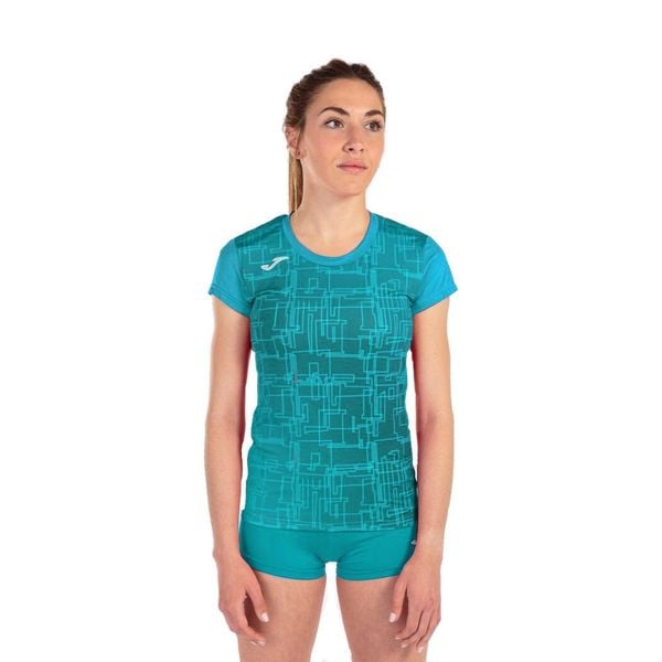 Koszulka do biegania damska Joma Elite VIII. Niebieskie bluzki JOMA, xs, bez wzorów, sportowe, bez kołnierzyka, bez ramiączek. W wyprzedaży za 99,95 zł.