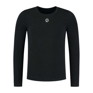 Koszulka termoaktywna unisex Rogelli Merino. Czarne koszule nocne Rogelli, bez wzorów, bez ramiączek. W wyprzedaży za 284,00 zł.
