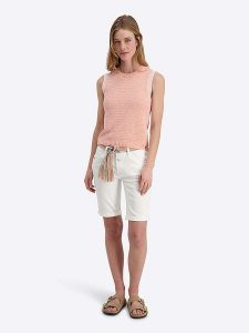 Timezone Szorty dżinsowe "Nali" - Slim fit - w kolorze białym rozmiar: W30. Białe szorty Timezone, bez wzorów, klasyczne. Za 148,96 zł.