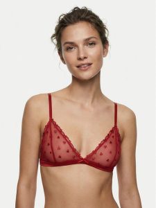 Guess Biustonosz braletka O6RC04 KC600 Czerwony. Czerwone biustonosze Guess, z aplikacjami, z syntetyku. Za 219,99 zł.