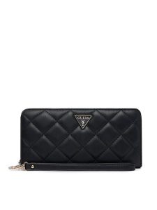 Guess Portfel Juliet Slg SWQG24 56146 Czarny. Czarne portfele Guess, z aplikacjami, ze skóry. Za 294,99 zł.