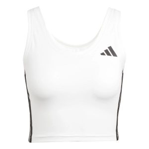 Damski tank top adidas Workout Essentials 3-Stripes. Białe topy ADIDAS, l, bez wzorów, z materiału, bez kołnierzyka, bez ramiączek. Za 149,05 zł.