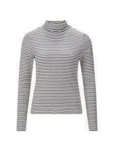 Rich&Royal Koszulka w kolorze czarno-białym rozmiar: S. Białe bluzki Rich&Royal, s, bez wzorów, prążkowane, bez kołnierzyka, bez ramiączek. Za 131,43 zł.