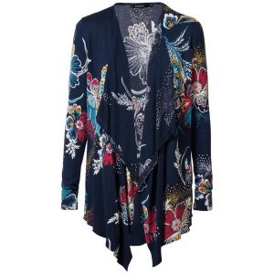 Desigual Kardigan Damski Jers Nerea Xl Ciemny Niebieski. Kardigany marki Desigual. Za 349,00 zł.
