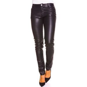 Spodnie "Ginger" - Skinny fit - w kolorze czarnym. Rurki marki La Belle Française. W wyprzedaży za 159,95 zł.