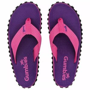 Japonki damskie GUMBIES DUCKBILL FLIP-FLOPS WOMEN. Fioletowe klapki Gumbies, bez wzorów, bez obcasa. Za 91,99 zł.