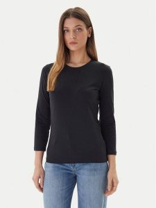JOOP! Bluzka 58 253JE58Tani 30047800 Czarny Regular Fit. Czarne bluzki JOOP!, bez wzorów, z bawełny, bez kołnierzyka, bez ramiączek. Za 339,99 zł.