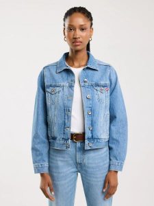 Kurtka damska jeansowa niebieska Josephine 134. Niebieskie kurtki Big Star, l, bez wzorów, z denimu, bez kaptura. Za 399,99 zł.