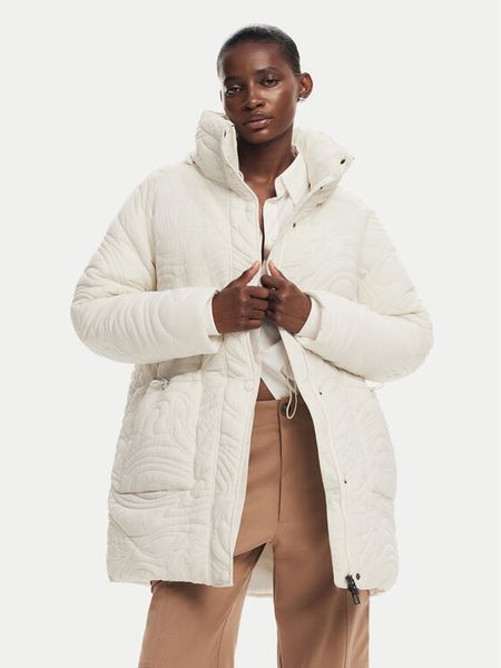 Desigual Kurtka zimowa Aarhus 24WWEWAC Écru Regular Fit. Kurtki Desigual, na zimę, m, bez wzorów, z syntetyku, bez kaptura. Za 439,99 zł.