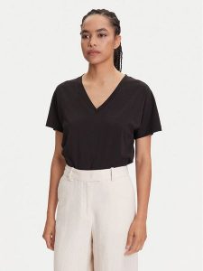 Marc O'Polo T-Shirt 506 2067 51445 Czarny Regular Fit. Czarne t-shirty Marc O'Polo, s, bez wzorów, z bawełny, bez kołnierzyka, bez ramiączek. Za 159,99 zł.