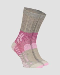Skarpety trekkingowe damskie X-Socks Trek Path 4.0. Fioletowe skarpetki X-Socks, bez wzorów. Za 65,00 zł.