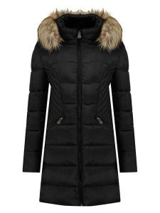 Canadian Peak Parka "Akapeak" w kolorze czarnym rozmiar: XL. Czarne płaszcze Canadian Peak, xl, bez wzorów, bez kaptura. Za 303,78 zł.