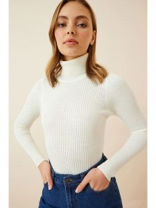 Happiness Istanbul Golf w kolorze białym rozmiar: 44. Białe golfy Happiness Istanbul, bez wzorów. Za 47,82 zł.