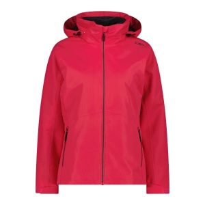 Damska kurtka wodoodporna CMP. Czerwone kurtki CMP, bez wzorów, bez kaptura. Za 516,35 zł.