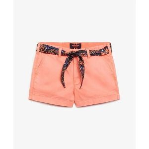 Damskie szorty chino Superdry. Brązowe szorty Superdry, bez wzorów, eleganckie. Za 235,60 zł.