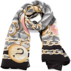 Chusta GUESS - AW7712 VIS03 BLA. Apaszki i chusty marki Guess. W wyprzedaży za 169,00 zł.
