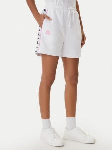 Kappa Szorty sportowe Banda Ivissa 361R6NW Biały Regular Fit. Białe spodenki sportowe Kappa, l, bez wzorów, z bawełny. Za 129,99 zł.