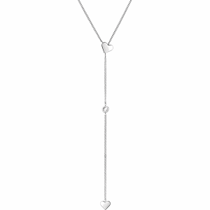 Tamaris Naszyjnik z elementem ozdobnym - dł. 71 cm rozmiar: onesize. Szare naszyjniki Tamaris, z cyrkonią, ze stali. Za 135,81 zł.