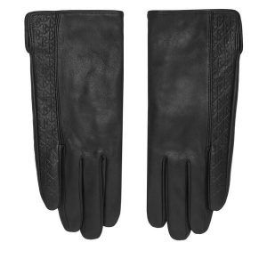 Rękawiczki Damskie Calvin Klein. Czarne rękawiczki Calvin Klein, bez wzorów. Za 389,99 zł.