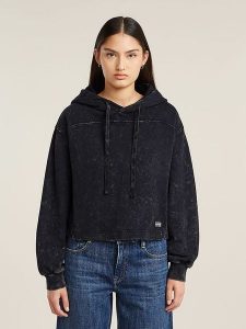 G-Star Bluza w kolorze antracytowym rozmiar: XXS. Czarne bluzy G-Star, xxs, bez wzorów, z bawełny, z kapturem. Za 248,58 zł.