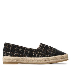 Espadryle DeeZee. Czarne espadryle DeeZee, bez wzorów, bez obcasa. Za 69,99 zł.