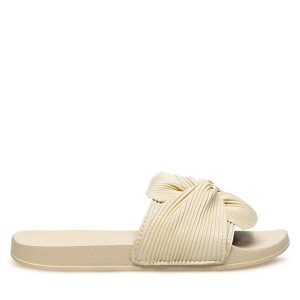 Klapki Jenny Fairy. Żółte klapki Jenny Fairy, bez wzorów, bez obcasa. Za 59,99 zł.