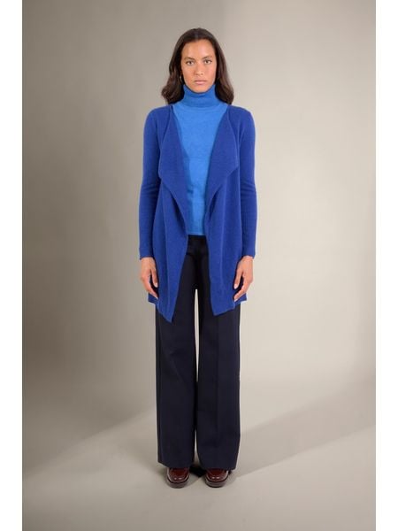 Perfect Cashmere Kaszmirowy kardigan "Abigail" w kolorze niebieskim rozmiar: L. Niebieskie kardigany Perfect Cashmere, l, bez wzorów, z kaszmiru, bez ramiączek. Za 431,78 zł.