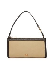 Calvin Klein Torebka Ck Canvas Convertible Pouch LV04F1126G Beżowy. Brązowe torebki klasyczne Calvin Klein, bez wzorów, z materiału, bez dodatków. Za 369,99 zł.