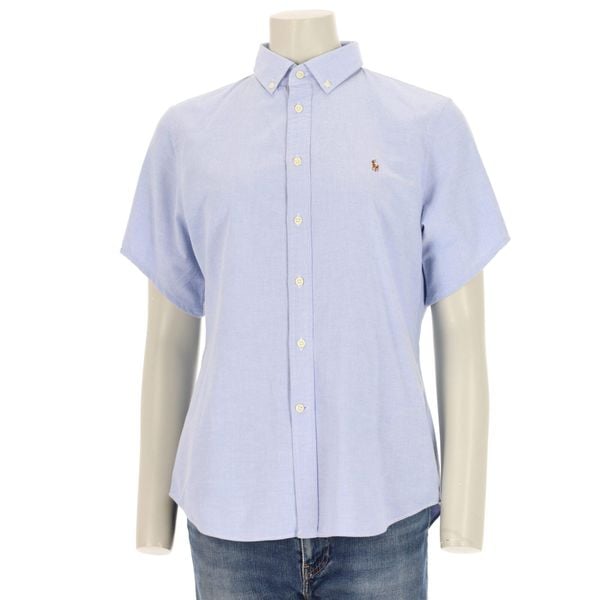 Second life - Koszula damska Polo Ralph Lauren Slim Fit - Jak nowy. Niebieskie koszule Ralph Lauren, l, bez wzorów, z tkaniny, bez kołnierzyka, bez ramiączek. Za 170,36 zł.