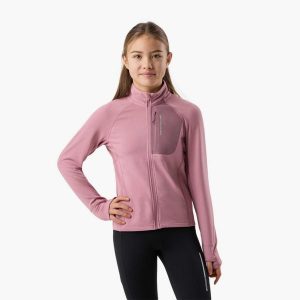 Bluza polarowa treningowa junior Swedemount Ultra Light Full Zip G szybkoschnąca. Czerwone bluzy SWEDEMOUNT, na zimę, bez wzorów, z polaru, bez kaptura. Za 169,99 zł.