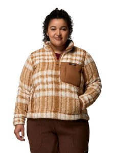 Columbia Bluza polarowa "West Bend" w kolorze karmelowym rozmiar: L. Brązowe bluzy Columbia, l, bez wzorów, z polaru, bez kaptura. Za 157,35 zł.