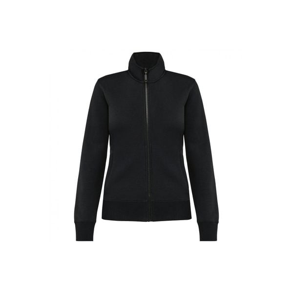 Damska kurtka ze szczotkowanego polaru Kariban. Czarne kurtki KARIBAN, bez wzorów, z polaru, bez kaptura. Za 218,00 zł.