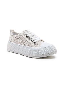 Foreverfolie Sneakersy w kolorze kremowym rozmiar: 39. Brązowe trampki Foreverfolie, bez wzorów, bez zapięcia. Za 122,67 zł.