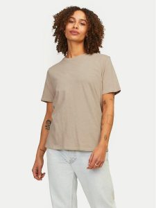 JJXX T-Shirt Isla 12255352 Szary Loose Fit. Szare t-shirty JJXX, xxs, bez wzorów, z bawełny, bez kołnierzyka, bez ramiączek. Za 89,99 zł.