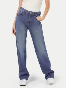 Noisy May Jeansy Yolanda 27025067 Niebieski Wide Leg. Niebieskie jeansy Noisy may, bez wzorów, z bawełny. Za 169,99 zł.