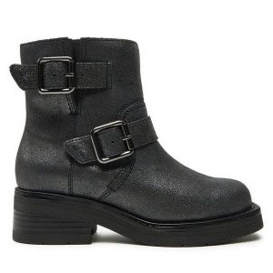 Botki Clarks. Czarne botki Clarks, bez wzorów, bez obcasa, na płaskiej podeszwie, bez zapięcia. Za 489,99 zł.