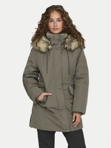 ONLY Parka New Priska 15300627 Szary Regular Fit. Szare kurtki ONLY, m, bez wzorów, z syntetyku, bez kaptura. Za 279,99 zł.